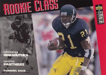 Tshimanga Biakabutuka Carolina Panthers 1996 Upper Deck Collector's Choice NFL Rookie Card - Rookie Class #7